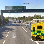 The crash happened on the A406 in Barking
