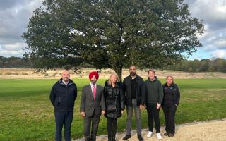 Left to right: Christian Gibson (Vision RCL) Cllr Jas Athwal, leader of Redbridge Council, Toni Driscoll (Vision RCL),  Cllr Kam Rai, deputy leader of Redbridge Council, Joseph Barthram (Vision RCL), and Claire Oliverio (Vision RCL)
