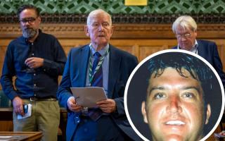 The case of Jason Moore (inset) was mentioned at Parliament on Tuesday, April 16, as MPs investigating miscarriages of justice hosted a launch event for legal journal PROOF, featuring an article on Jason's case