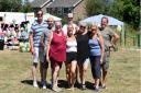Founder of the Forty Foot Flyers Teresa Coplestone (Front left) with attendees of Ramsey Forty Foot summer fete
