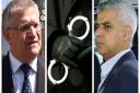 Tory MP Andrew Rosindell (left) said more police were needed after east London's solved crime rates fell significantly, but Labour mayor Sadiq Khan's office said Conservative cuts had reduced staff numbers.