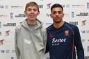 Aidan Elmore with Essex Cricket's Feroze Khushi. Picture: Youth Sport Trust