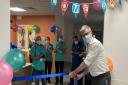 BHRUT chief executive Matthew Trainer cuts the ribbon at the upgraded Children's Emergency Department at King George Hospital in Goodmayes