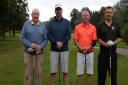 Seamus O'Donnell, Ben Corless, Jeff Ball and Andy Cundy at Ilford Golf Club finals day
