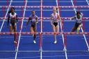 Great Britain's Tiffany Porter (right) winning the women's 100m hurdle final during day three of the Muller British Athletics Championships at Manchester Regional Arena. Picture date: Sunday June 27, 2021.