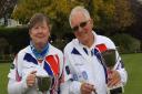Ladies’ Championship winner Viv Leech and men’s winner Len Welton (Pic: Len Spicer)