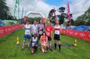 The winning team, which included three Ilford AC runners, in the mixed large team relay at Conquer24.