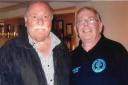 Jimmy Greaves visited Barkingside Football Club 10 years ago, pictured with Martin Meyers.
