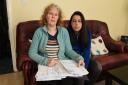 Noleen Griffin with daughter Rajtara Iqbal. Redbridge Council is demanding Noleen pay £3,000 for a service she insists she didn't use.