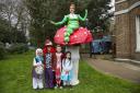 Alice in Wonderland theme fun day for children at Valentines Mansion. Isabelle Aliberti, seven, Lorena Aliberti, five, Josh Moulds, four and Zac Moulds, six.
Photo by Ellie Hoskins
