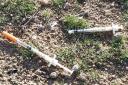 Discarded syringes. Photo: Paul Narvaez