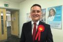 A jubilant Wes Streeting at the Ilford North count. Picture: Ralph Blackburn