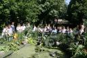 Chadwell Primary School, opening its wildliife garden.