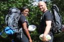 Adeboyin Sonibare (left) was among a group of youngsters who brushed up on their canoeing and rugby skills with World Cup winner Lawrence Dallaglio