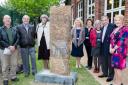 The new sculpture trail at Redbridge Institute was opened by Lee Scott, second from right