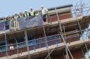 The topping out ceremony at Emerson Park Academy. Picture: Leah-May Smerdon