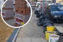 A Seven Kings man has been fined after illegally storing building materials outside his house