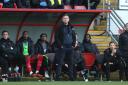 Leyton Orient head coach Richie Wellens looks on