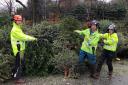Volunteers from Haven House ready to collect your Christmas tree