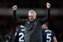 West Ham United boss David Moyes celebrates