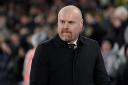 Everton manager Sean Dyche is waiting to find out the result of their appeal against a 10-point deduction (Adam Davy/PA)