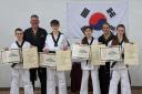 The new black belts at Dunmow TKD. Picture: Dunmow TKD