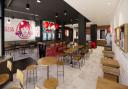 Inside the new Wendy's restaurant on High Road, Ilford
