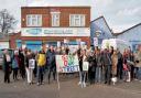'Save our Street' banners were held aloft by demonstrators outside City Plumbing Ltd