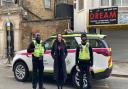 Sarah Kaye with enforcement officers out in Ilford