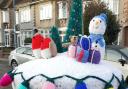 A Christmas postbox decoration has been spotted in Redbridge