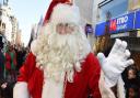 Santa at Ilford BID's Christmas parade in 2019