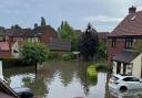 Peel Place in Clayhall shortly after Sunday's (July 25) flooding