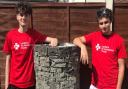 Friends Matthew Smith (left) and Alfie Scott (right) are skydiving to raise money for charity London's Air Ambulance.