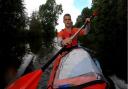 Ben Harris, 21, who is kayaking the length of the longest lake in the world