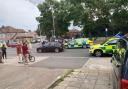 A police cordon was put in place in Cranbrook Road, Gants Hill
