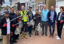 Redbridge Village residents volunteered to pick up litter