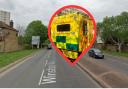 Winston Way, Ilford with ambulance image