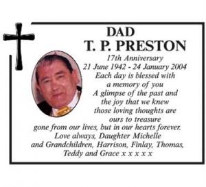 Dad, T.P. Preston