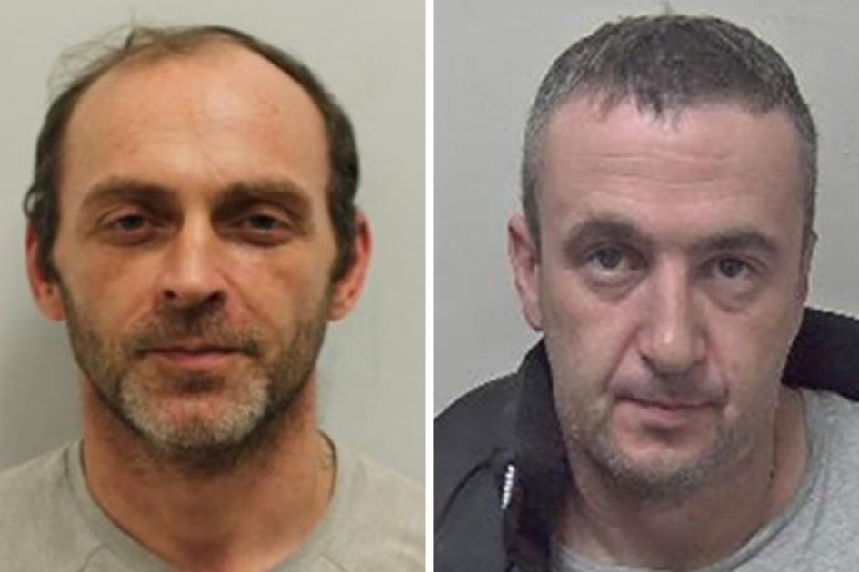 Two men jailed after series of east London armed robberies