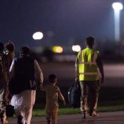 British nationals and Afghan evacuees arrive on flight from Afghanistan to RAF Brize Norton
