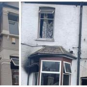 A terraced house in Mortlake Road, Ilford was badly damaged by fire this morning