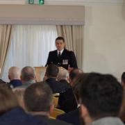 Cdr Stephen Clayman at the commendation ceremony
