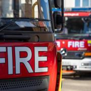 Smoke detectors alerted residents to a fire in their housing block ion Ley Street yesterday morning