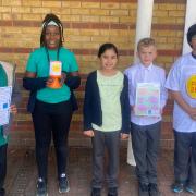 Chadwell Primary School students who took part in the walkathon
