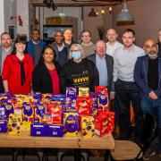 Newham Chamber of Commerce give Easter eggs to the appeal