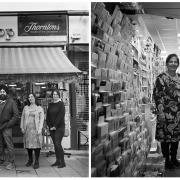 Owner of The Art Shop Dill Puneet (centre) with his team (L to R) Jane West, Jane Knight, Melanie Bernor and Sue Summers. In the second picture Dill with his mother, Jasvir Puneet, who jointly owns the business