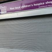 The Haven House Children's Hospice shop in Romford now has a security shutter