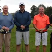 Seamus O'Donnell, Ben Corless, Jeff Ball and Andy Cundy at Ilford Golf Club finals day