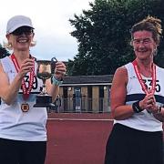Emma Dyos (left, archive photo) came second in the Moulton Village Open five mile walk