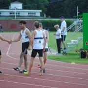 Ilford Athletics Club taking part in the men's 4x400 in the Southern League